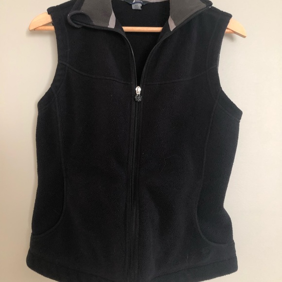 MEC Women’s Fleece Full Zip Vest in Black - Picture 2 of 3